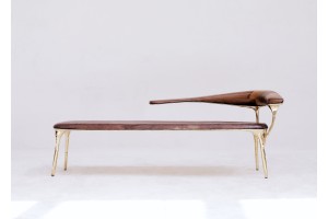 <a href=https://www.galeriegosserez.com/artistes/loellmann-valentin.html>Valentin Loellmann </a> - Brass - Lounge Chair 